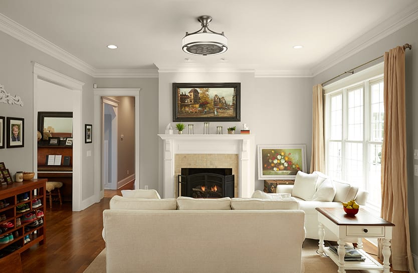 Photo: Anderson fan in clean, modern living-room